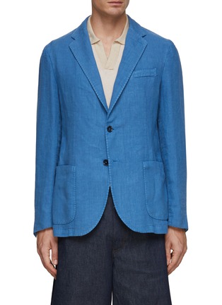 Main View - Click To Enlarge - EQUIL - Single Breasted Unlined Linen Blazer