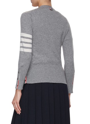 Back View - Click To Enlarge - THOM BROWNE  - Classic Cashmere Knit Cardigan