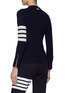 Back View - Click To Enlarge - THOM BROWNE  - 4 Bar Stripe Cashmere Cardigan