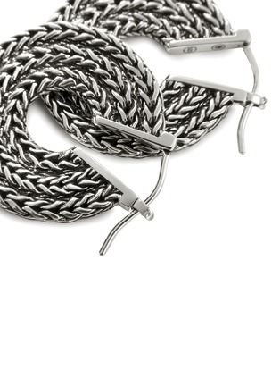 Detail View - Click To Enlarge - JOHN HARDY - ‘Classic Chain’ Sterling Silver Hoop Earrings