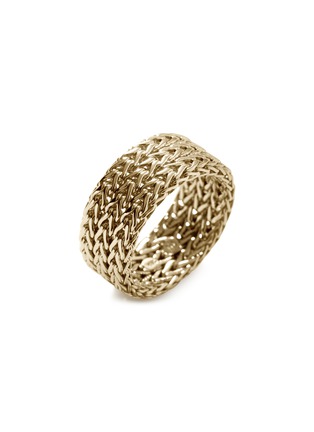 Detail View - Click To Enlarge - JOHN HARDY - ‘Classic Chain’ 18K Gold Band Ring — Size 7