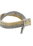 Detail View - Click To Enlarge - JOHN HARDY - ‘Classic Chain’ 18K Gold Sterling Silver Hammered Clasp Chain Bracelet — Size US