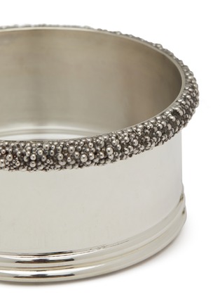 Detail View - Click To Enlarge - BUCCELLATI - Caviar Silver Candle Holder