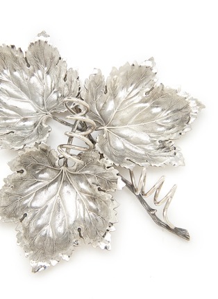Detail View - Click To Enlarge - BUCCELLATI - 3 Vine Leaves S Sterling Silver Centrepiece