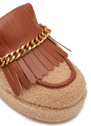 Detail View - Click To Enlarge - CIRCUS BY SAM EDELMAN SHOES - Joan 60 Tassel Shearling Mules