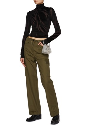 Figure View - Click To Enlarge - PACO RABANNE - Cotton Gabardine Cargo Pants