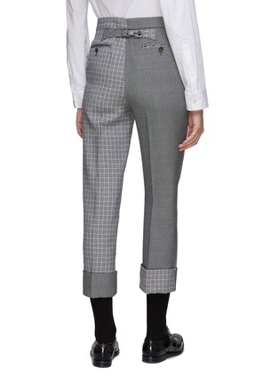 Back View - Click To Enlarge - THOM BROWNE  - Mixed Suiting Pants