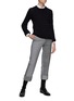 Figure View - Click To Enlarge - THOM BROWNE  - Mixed Suiting Pants