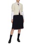 Figure View - Click To Enlarge - THOM BROWNE - Cable Pointelle Stitch Cardigan
