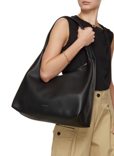 Mansur Gavriel Mini Candy Leather Hobo Bag Black