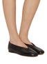 Figure View - Click To Enlarge - MANSUR GAVRIEL - Glove Leather Ballerina Flats
