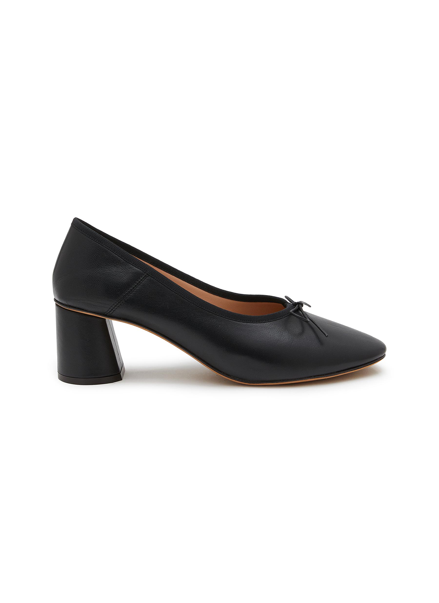 Mansur gavriel pointed discount leather slip on pumps