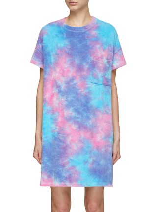 Main View - Click To Enlarge - ELECTRIC & ROSE - Baxter Space Tie Dye T-Shirt Dress