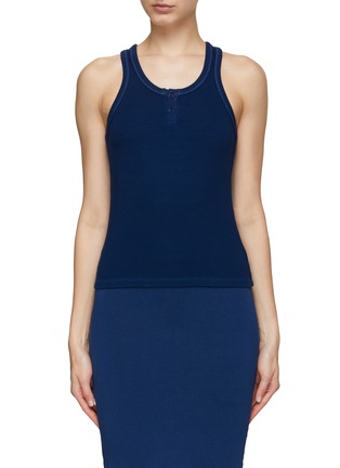 Main View - Click To Enlarge - ELECTRIC & ROSE - Taurus Ribbed Knit Tank