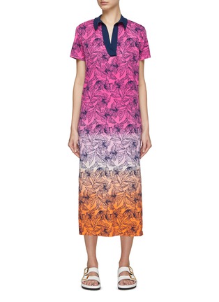 Main View - Click To Enlarge - ELECTRIC & ROSE - Gidget Gradient Polo Dress