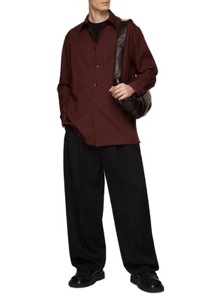 Figure View - Click To Enlarge - JIL SANDER - Two Front Panelled Shirt
