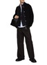 Figure View - Click To Enlarge - JIL SANDER - Ribbed Knit Zip Up Cardigan