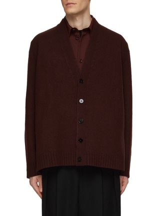 Main View - Click To Enlarge - JIL SANDER - Fine Wool Button Up Cardigan