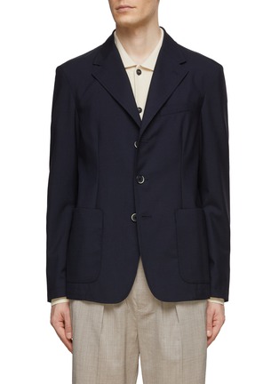 Main View - Click To Enlarge - BARENA - Single Breasted Notch Lapel Tailored Blazer