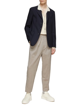 Figure View - Click To Enlarge - BARENA - Single Breasted Notch Lapel Tailored Blazer