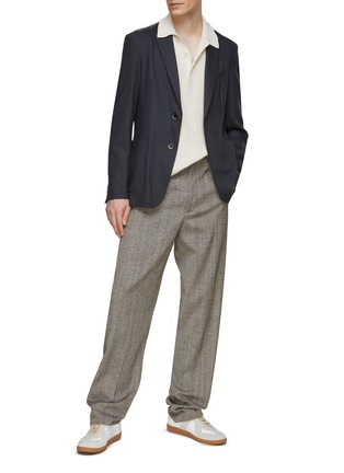 Figure View - Click To Enlarge - BARENA - Unlined Single Breasted Blazer