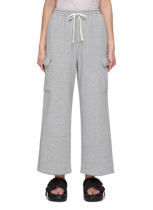 Main View - Click To Enlarge - JOSHUA’S - Smiley Face Patch Jersey Cargo Pants