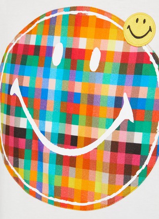  - JOSHUA’S - Plaid Smiley Face T-Shirt