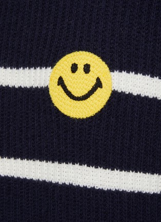  - JOSHUA’S - Smiley Face Knit Patch Fisherman Sweater