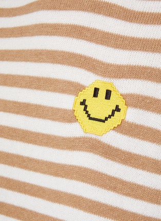  - JOSHUA’S - Smiley Face Striped Sweater