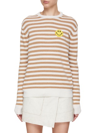 Main View - Click To Enlarge - JOSHUA’S - Smiley Face Striped Sweater