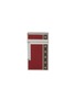 Main View - Click To Enlarge - ELIE BLEU - Diamond Jetflame & Marquetry Alba Pocket Lighter — Red