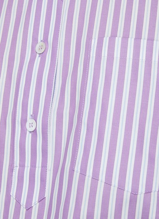 WE-AR 4 | ‘The CC’ Drawstring Hem Striped Cotton Cropped Shirt | Women ...