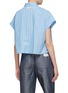 Back View - Click To Enlarge - WE-AR 4 - The Club Wrap Neck Striped Shirt