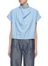Main View - Click To Enlarge - WE-AR 4 - The Club Wrap Neck Striped Shirt