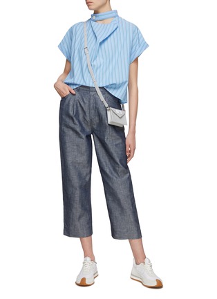 Figure View - Click To Enlarge - WE-AR 4 - Cropped Relaxed Denim Pants