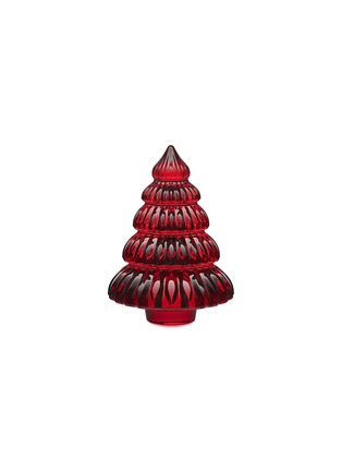 BACCARAT CRYSTAL | Enchanting Fir Christmas Tree Crystal Ornament — Red