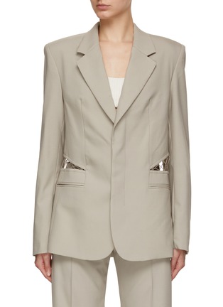 Main View - Click To Enlarge - DION LEE - Picot Lace Blazer