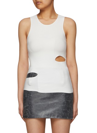 Main View - Click To Enlarge - DION LEE - Slit Tank Top