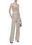 Figure View - Click To Enlarge - DION LEE - Net Panelled Wool Pants