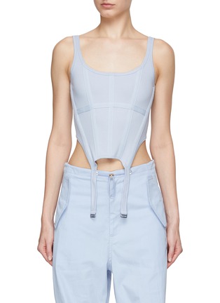 Main View - Click To Enlarge - DION LEE - Combat Corset Tank Top
