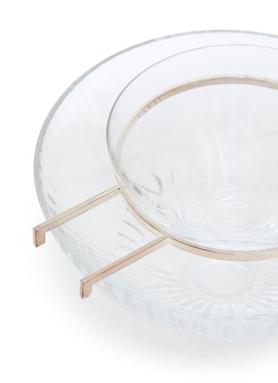Detail View - Click To Enlarge - SAINT-LOUIS - Caviar Set — Clear/Gold