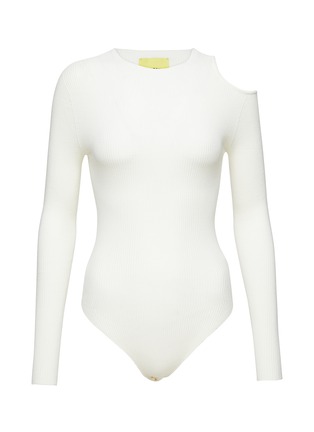 Main View - Click To Enlarge - AERON - Zero202 Ribbed Knit Bodysuit