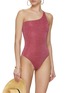 Figure View - Click To Enlarge - OSÉREE - Lumière One Shoulder Maillot Swimsuit