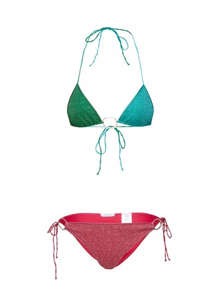 Main View - Click To Enlarge - OSÉREE - Lumière Colour Block Bikini Set