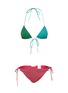 Main View - Click To Enlarge - OSÉREE - Lumière Colour Block Bikini Set