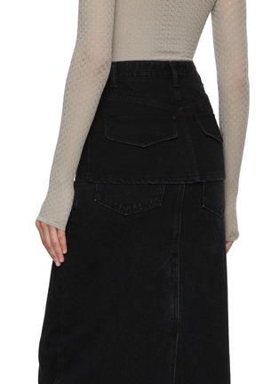 Back View - Click To Enlarge - EENK - Denim Skirt Belt