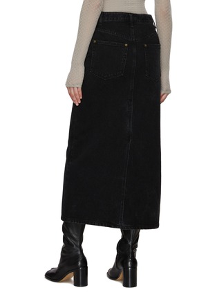 Back View - Click To Enlarge - EENK - Maxi Denim Skirt