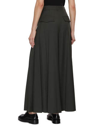Back View - Click To Enlarge - EENK - Pleated Wide Leg Pants