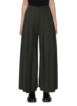 Main View - Click To Enlarge - EENK - Pleated Wide Leg Pants