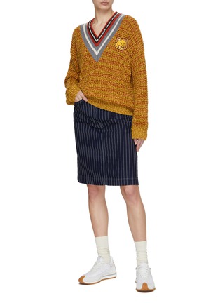 Figure View - Click To Enlarge - MAISON KITSUNÉ - Fox Head Crafty Sweater